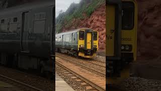 GWR Class 150 passing Dawlish #shorts