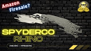 Spyderco Rhino - Unboxing - Amazon says it's BRAND NEW...