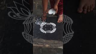 4*2chukkala Friday lotus rangoli //simple lotus kolam