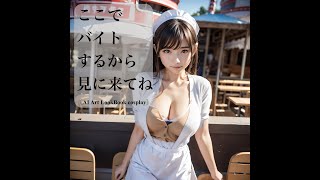 ここでバイトするから見に来てね〔AI Art LookBook cosplay〕