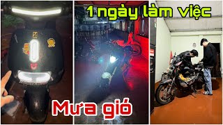 1 ngày làm việc mưa gió của Sơn Sơn || Xe Điện