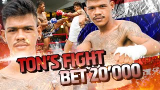 Fighter Ton lost 20k at Muay Thai Fight Thailand - Koh Samui