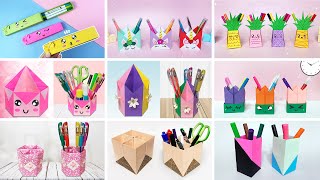 9 Hướng Dẫn Làm HỘP ĐỰNG BÚT Dễ Thương Nhiều Ngăn / Sam Art & Craft