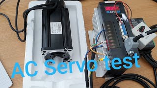 First test run AC Servo motor 1kW