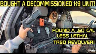 I Bought a Decommissioned Police K9 Unit! Found a Less Lethal .50 Cal Revolver! | Searching Police