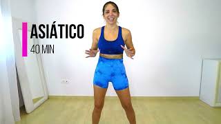 Ejercicios Asiáticos para perder grasa | CUERPO COMPLETO | 40 MIN