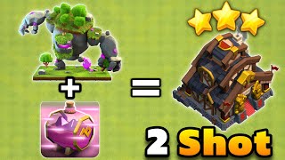 Unbelievable Attack Strategy | 2 Shot Capital Hall With Mountain Golem