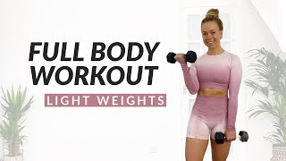 FULL BODY WORKOUT With Weights - No Jumping, Beginner Friendly