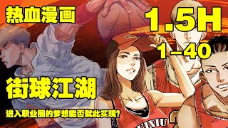 《街球江湖》第1—40合集：一个怀揣着职业篮球梦想的年轻人机缘巧合踏入“野球圈”，在这片充满传奇和挑战的街球江湖中，有什么样的挑战等待着他呢？进入职业圈的梦想能否就此实现？