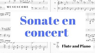 演奏会用ソナタ　Sonate en concert   Damase【フルートソロ】