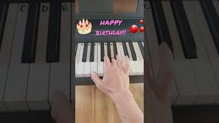 Happy Birthday - Piano Tutorial - Easy Piano Songs - #Shorts