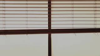 Free  4K Royalty Free Stock Video: Window blinds opening and closing (2)