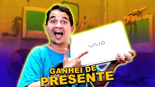 GANHEI UM PRESENTE Será que tá funcionando?