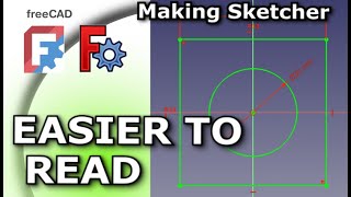 FreeCAD Larger, Thicker Sketcher Geometry | Easier To Read | V 1 / v0.22 and 0.21