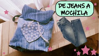 DIY | RECICLA TUS JEANS y conviértelos en una MOCHILA - Kiosweet