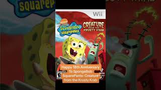 Happy 18th Anniversary To SpongeBob SquarePants: Creature from the Krusty Krab