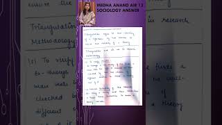 MEDHA ANAND AIR 13#upscsociology #sociologyoptionalforupsc #upscoptionalsubject #unacademyupsc #ias