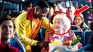 Kind Black Teenager Gives Seat to Elderly Lady. 3 Minutes Later, He Receives A Shocking Note!