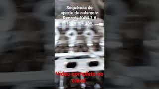 Sequência de aperto Renault K4M