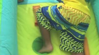 ♥GIANT INFLATABLE SLIDE for kids Little Tikes 2 in 1 Wet ♥ ♥ ♥