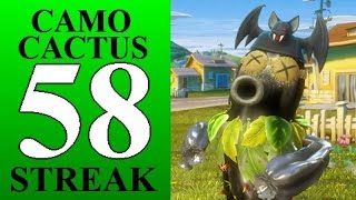 58 Vanquish Streak w/ Camo Cactus Plants vs. Zombies: Garden Warfare