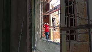 Outside Plastering works #design #home #house #work #theconstructionworker #Architecture 082748