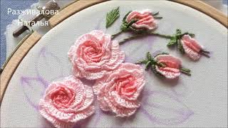 МК. Нежная веточка с розами. Часть 2. Бутоны. A delicate twig with roses. Part 2. Step by step.