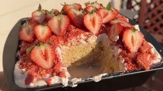 Strawberry Tres Leches Cake 🍓🍰