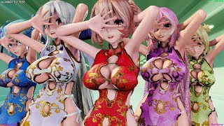 【Ray-MMD】 [一騎当千]Tda Luka/Haku/Miku/Rin/Teto Qipao【4K/60fps】