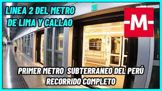 CONOCI LA LINEA 2 METRO DE LIMA Y CALLAO 🚉 EL PRIMER METRO SUBTERRANEO DE LIMA y PERU