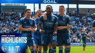 HIGHLIGHTS: Sporting KC 3 - 3 Portland Timbers