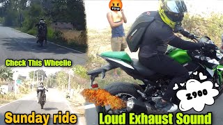 Most Hyper Ride🥵Of my life😰 SUNDAY RIDE | R15 Wheelies | Loud Exhausts | Z900 sound