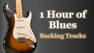 1 Hour of Blues Guitar Practice | Minor & Major Blues Backing Tracks