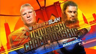 SUMMERSLAM 2018 Offical Card