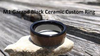 Making an M1 Garand Black Ceramic Inlay Ring