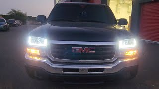 DWVO 2003‐2007 Sierra Led Bar Headlight Install