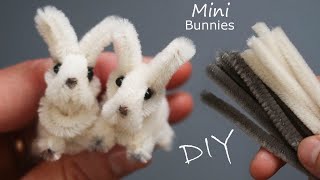 MINI BUNNIES from Pipe cleaner DIY