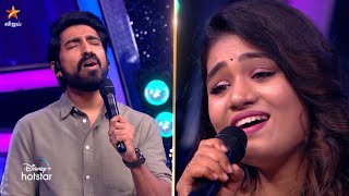 Adi pennae oru murai nee sirithaal Song Performance by #StephenZechariah & #Srinisha 😍 | SSJ 9