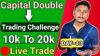 Using 10k Capital For Capital Double Challenge |🔴Live Option Trading For Beginner | F&O Trading Live