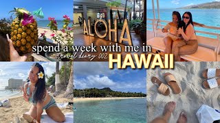 a week in my life in hawaii ; eating out, PARASAILING, clear water beaches, getting LIT & more..