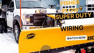 Fisher Plow Wiring Install Ford Super Duty