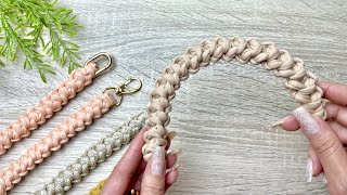 Alça de crochê para bolsa fácil e rapida  /alça linda e delicada/ crochet strap for bag