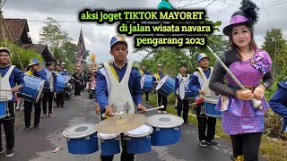 meriah‼️AKSI TIKTOK MAYORET saat parade drumband di jalan wisata navara pengarang!!