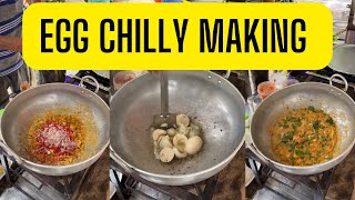 Egg chilly in making 😱🥵🔥. #eggs #foodie #food #shorts