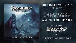 RHAPSODY OF FIRE - Warrior Heart (From The Eighth Mountain) - SNIPPET