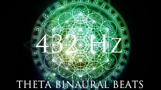 DEEP Theta Binaural Beats ➤ LET GO of Fear, Overthinking & Worries ➤ 432Hz Deep Relaxation