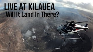 Live on Kilauea USGS Helicopter Inside Caldera