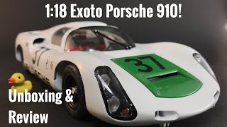 1:18 Exoto Porsche 910 Unboxing and Review!