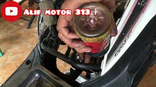 Penyebab kebocoran oring Silinder head/sill penutup klep,semua motor matic,tutorial Mudah dan cepat