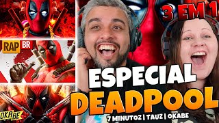 3 EM 1 RAP DO DEADPOOL | 7 MINUTOZ | TAUZ | OKABE | FAMILY REACTS